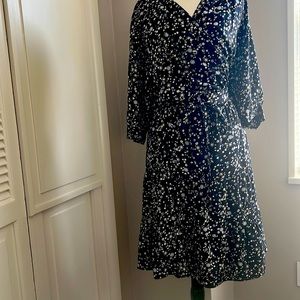 A Printed floral Gerard Darel  French Designer 100% Silk Dress